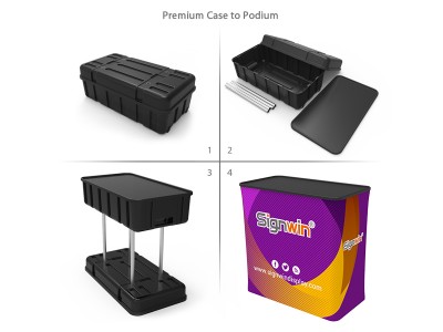 Custom 10x20ft Inline & Peninsula 3D Vertical Column Trade Show Display Booth Kit S Custom 10x20ft Inline & Peninsula 3D Vertical Column Trade Show Display Booth Kit S