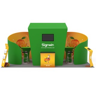 Custom 10x20ft Private Enclosure & Archy Monitor Trade Show Display Booth Kit T