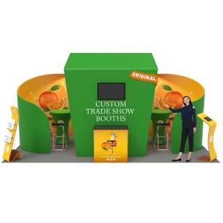 Custom 10x20ft Private Enclosure & Archy Monitor Trade Show Display Booth Kit T
