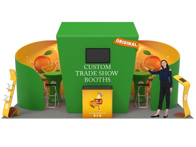 Custom 10x20ft Private Enclosure & Archy Monitor Trade Show Display Booth Kit T