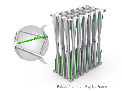 Custom 15ft Straight & Easy Fabric Pop Up Trade Show Backwall Display