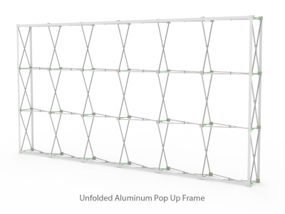 Custom 15ft Straight & Easy Fabric Pop Up Trade Show Backwall Display