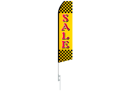 16ft SALE Stock Swooper Flag with Ground Stake 01