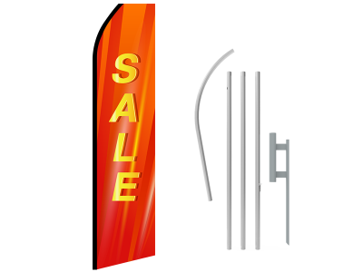 16ft SALE Stock Swooper Flag with Ground Stake 02