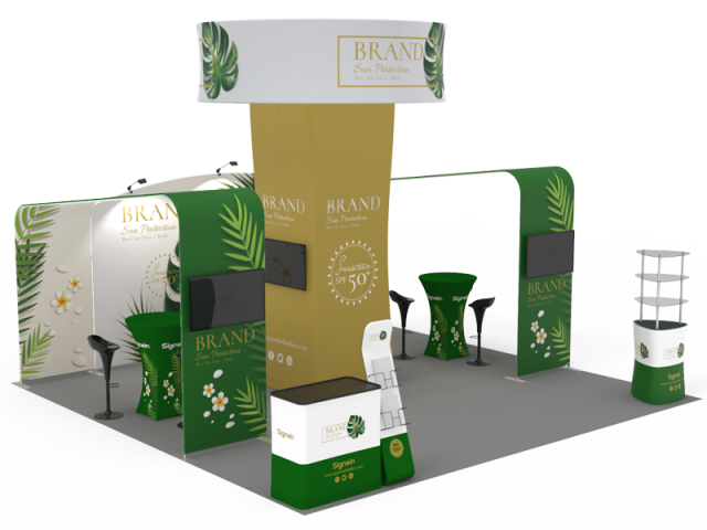 20x20ft Custom Trade Show Booth 01