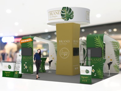 20x20ft Custom Trade Show Booth 01 20x20ft Custom Trade Show Booth 01