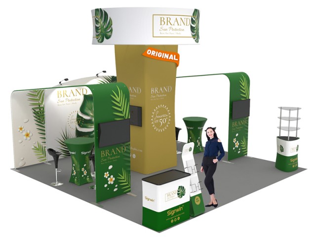 20x20ft Custom Trade Show Booth 01 20x20ft Custom Trade Show Booth 01