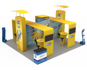 Custom 20x20ft Island & Tower Trade Show Booths & Exhibits - Signwin