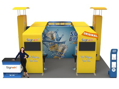 20x20ft Custom Trade Show Booth 03 20x20ft Custom Trade Show Booth 03