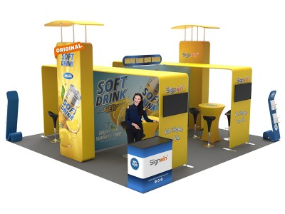 20x20ft Custom Trade Show Booth 03 20x20ft Custom Trade Show Booth 03