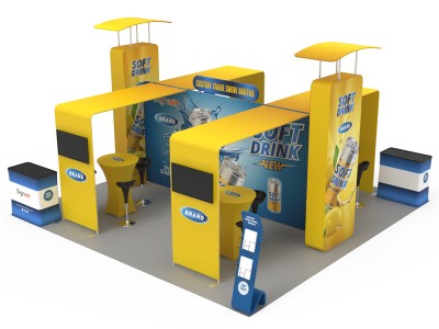 20x20ft Custom Trade Show Booth 03