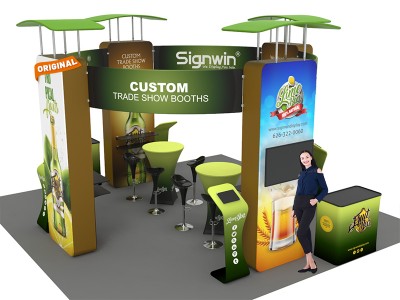 20x20ft Custom Trade Show Booth A 20x20ft Custom Trade Show Booth A