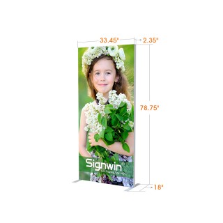Custom 3ft Deluxe & Easystem SEG Tension Fabric Trade Show Backwall Display