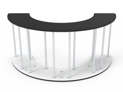 7ft Trade Show Reception Desk Graphic Printing