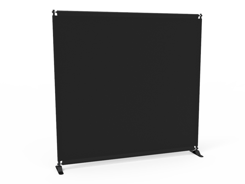 8' x 8' Banner Stand Backdrop Black 