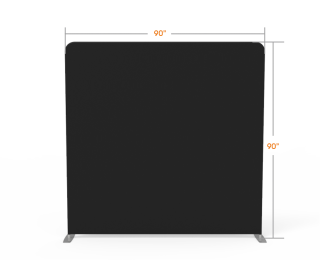 8x8 Stock Black & White Flat Tension Fabric Backdrop Banner Stand