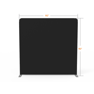 8x8 Stock Black & White Flat Tension Fabric Backdrop Banner Stand