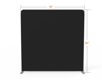8x8 Stock Black & White Flat Tension Fabric Backdrop Banner Stand