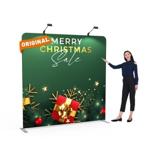 8x8 Christmas Flat Tension Fabric Backdrop Banner Stand 02