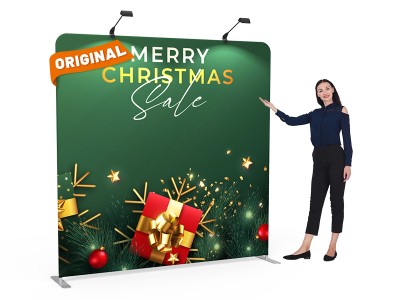 8x8 Christmas Flat Tension Fabric Backdrop Banner Stand 02