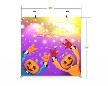 8x8 Halloween Flat Tension Fabric Backdrop Banner Stand 02