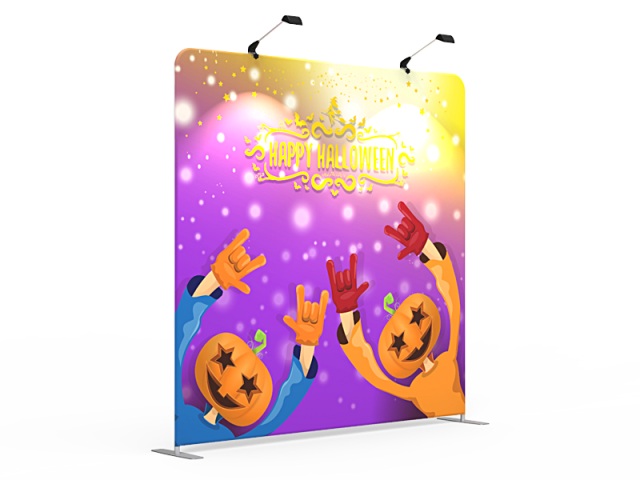 8x8 Halloween Flat Tension Fabric Backdrop Banner Stand 02