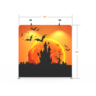 8x8 Halloween Flat Tension Fabric Backdrop Banner Stand 03