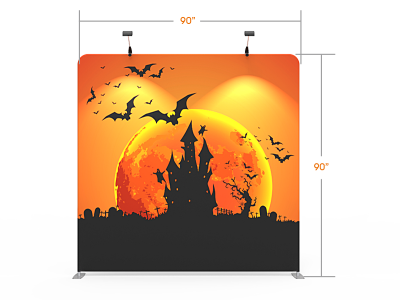 8x8 Halloween Flat Tension Fabric Backdrop Banner Stand 03