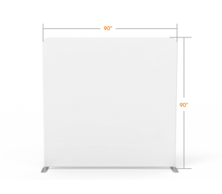 8x8 Stock White Flat Tension Fabric Backdrop Banner Stand