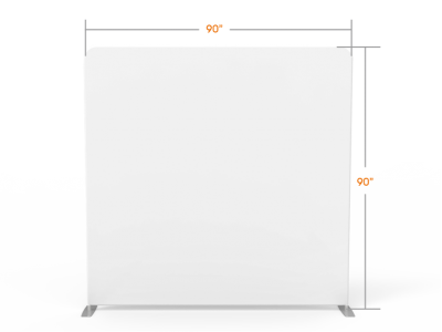 8x8 Stock White Flat Tension Fabric Backdrop Banner Stand