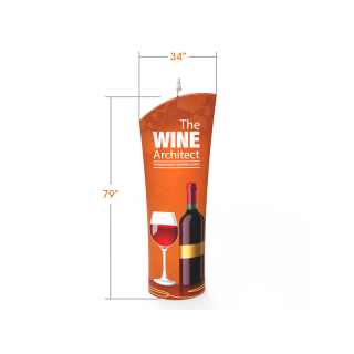 Angled Top Tension Fabric Banner Stand