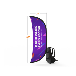Archy Backpack Walking Flag Banner Custom Design