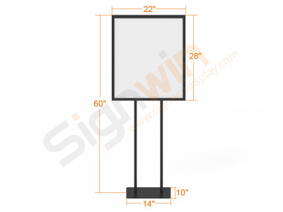 Poster Holder Display Print Stand for Notice & Warning 01