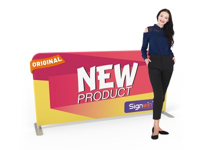 Custom Portable & Branded Tension Fabric Crowd Control Barrier