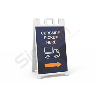 Signicade Standard A Frame Sign Display Graphic Print Curbside Pickup Here 01