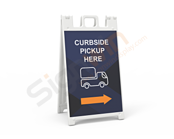 Signicade Standard A Frame Sign Display Graphic Print Curbside Pickup Here 01