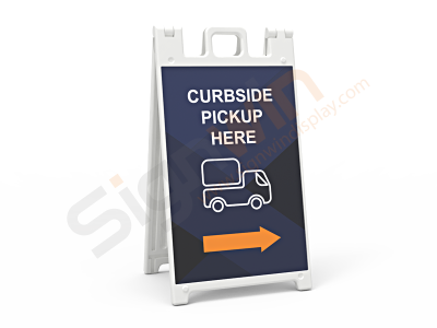 Signicade Standard A Frame Sign Display Graphic Print Curbside Pickup Here 01