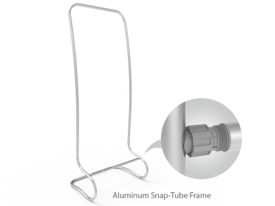 C-Shaped Tension Fabric Banner Stand