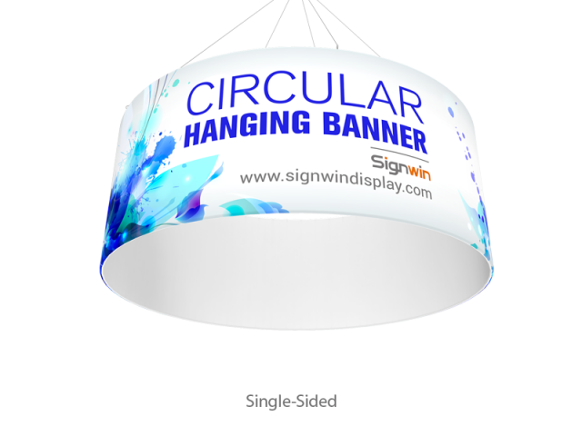 Circular Tube Hanging Banner Custom Printing