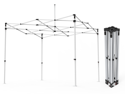 10x10 Custom Pop Up Canopy Tent & Double-Sided Full Backwall & 2 x Double-Sided Half Sidewalls