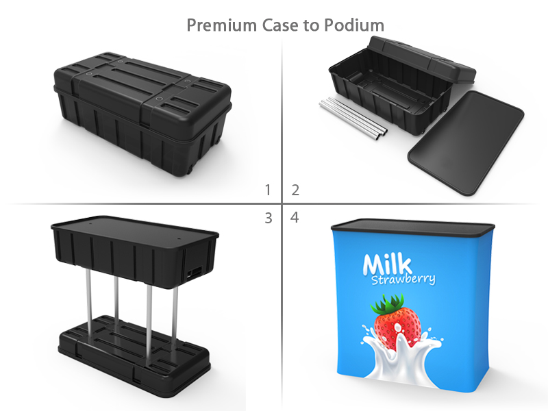 Medium Hard Case & Podium Counter - Shipping Case