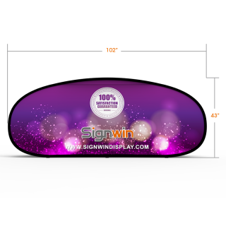 Large Horizontal Pop Up A-Frame Banner Stand