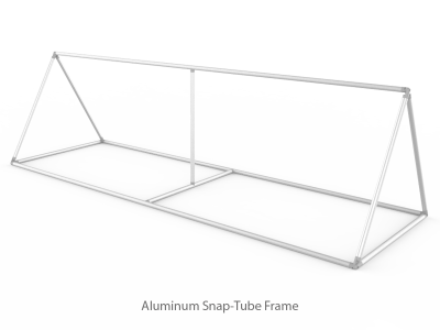 Large Triangular Outdoor Tension Fabric Banner Stand