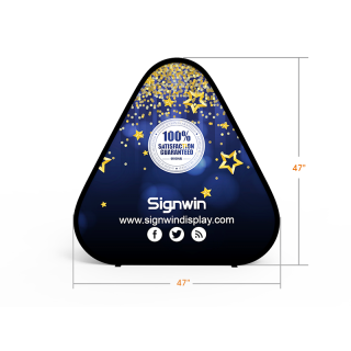 Medium Triangular Pop Up A-Frame Banner Stand