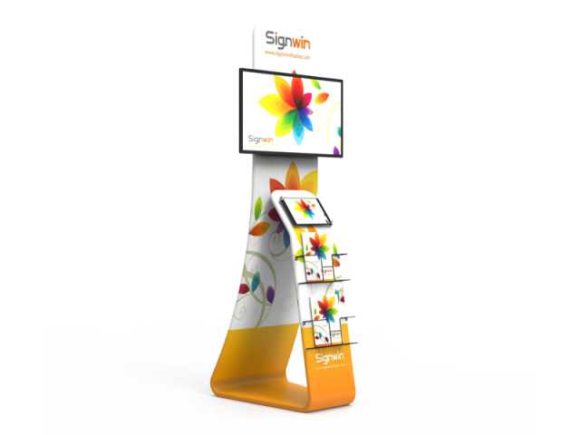 Stylish Monitor/TV, iPad, Tablet & Literature Banner Stand