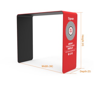 Custom Trade Show N-Shaped Archway Banner Stand Display