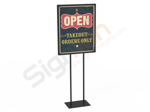 Poster Holder Display Print Stand for Notice & Warning 01