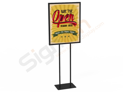 Poster Holder Display Print Stand for Notice & Warning 02