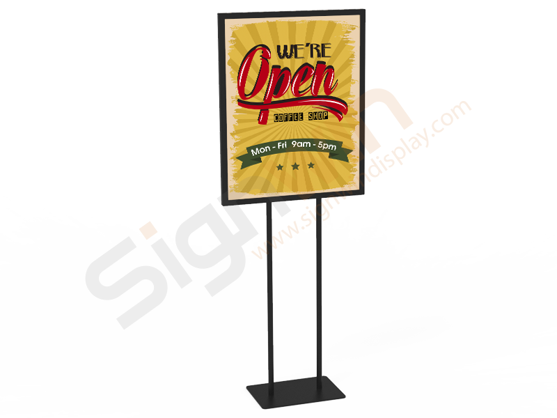 Poster Holder Display Print Stand for Notice & Warning 02 - SIGNWIN