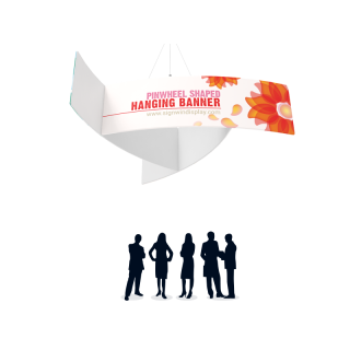 Pinwheel Shaped Hanging Banner Custom Printing for Seminars